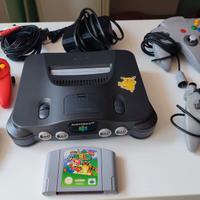Nintendo 64 console + Super Mario + 3 Joystick 
