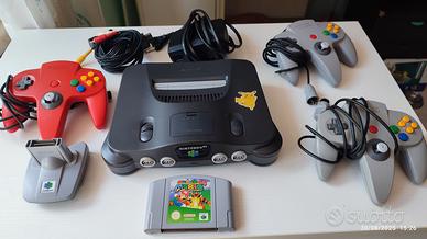 Nintendo 64 console + Super Mario + 3 Joystick 