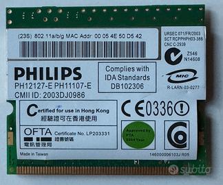 Modulo Scheda Wi-Fi PHILIPS 802.11a/b/g Mini PCI O