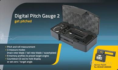 RCLogger 2 Digital Pitch Gauge per elicotteri