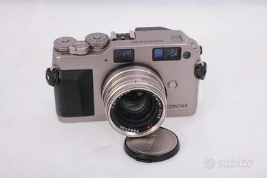 contax G1 +carl zeiss planar f 2/45 mm Gren label