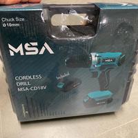 Trapano avvitatore cordless 18v con 2 batterie