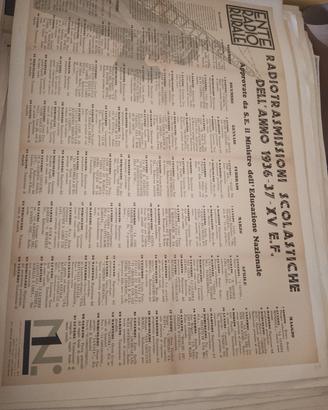 manifesto poster pubblicitario ente radio rurale