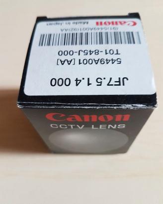 Obiettivo CANON Lens JF 7.5mm 1:1.4 industriale