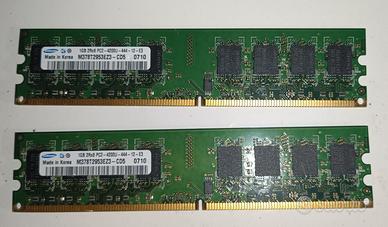 Samsung RAM 2x1 GB 2Rx8 PC2-4200U-444-12-E3.
