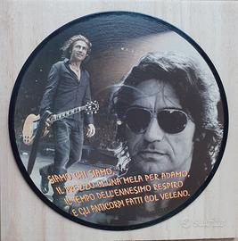 Vinile 33 giri da parete omaggio a Luciano Ligabue