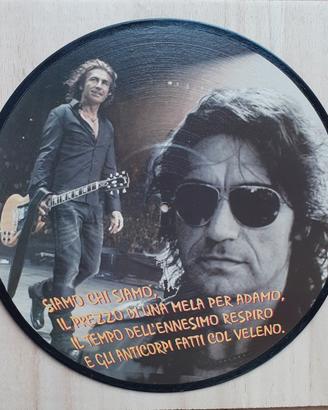 Vinile 33 giri da parete omaggio a Luciano Ligabue