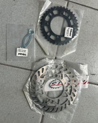 Discho freno post + corona  per  pit bike