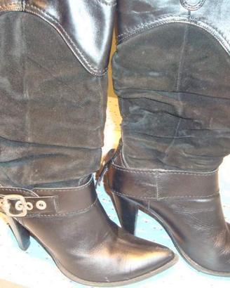 Stivali Donna Stile Camperos Pelle/Camoscio Usate