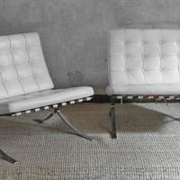 Coppia di BARCELONA  ALIVAR 334  pelle bianca