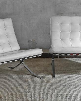 Coppia di BARCELONA  ALIVAR 334  pelle bianca