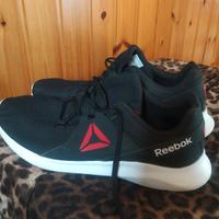 scarpe Reebok originali nere con logo rosso 