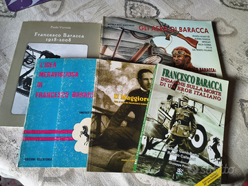 Lotto 5 libri Francesco Baracca aviazione WWI