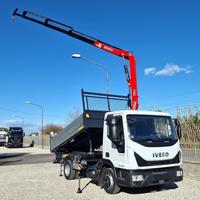IVECO EUROCARGO 75 80E19 E6 GRU + RIBALTABILE