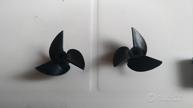 Eliche motoscafo radiocomandato destra e sinistra