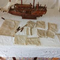 modellino di veliero da sistemare