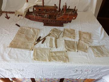 modellino di veliero da sistemare