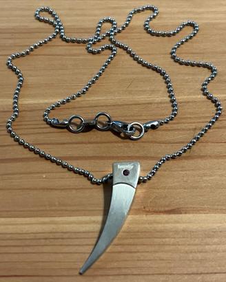 Brosway collana acciaio + rubino