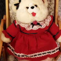 Orsetta natalizia vintage in peluche