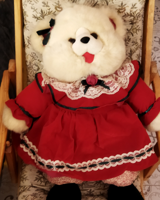 Orsetta natalizia vintage in peluche