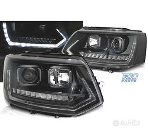 FARI PER VOLKSWAGEN VW T5 GP 09-14 DRL NERI CON FR