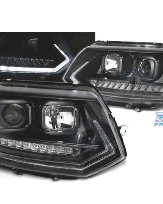 FARI PER VOLKSWAGEN VW T5 GP 09-14 DRL NERI CON FR