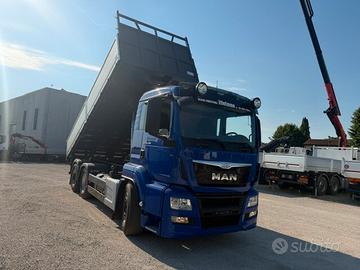 Man TGS 26.480 ribaltabile trilaterale da 6,5 mt.