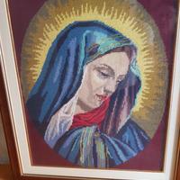 quadro ricamato a mezzo punto 