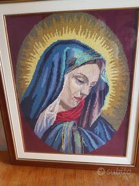 quadro ricamato a mezzo punto 