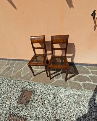 Sedie in paglia di Vienna