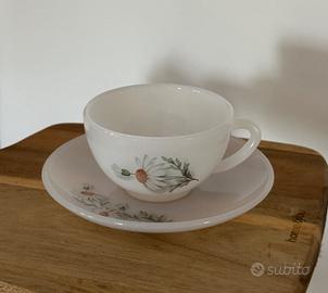 Set 7 tazze + piattini Arcopal France vintage