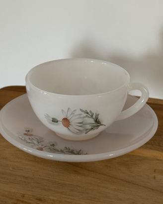 Set 7 tazze + piattini Arcopal France vintage