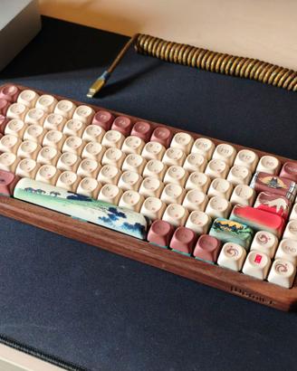 Tastiera meccanica in legno WOMIER WD 75