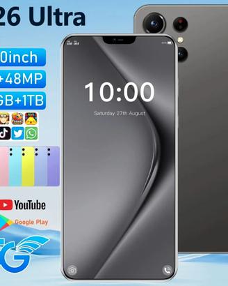 Smartphone S26 Ultra 5G Dual Sim Card 16G+1TB