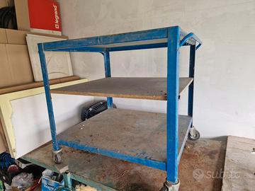 carrello da lavoro in metallo