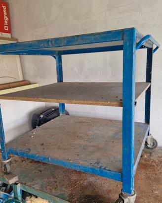 carrello da lavoro in metallo