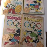 Albi topolino con medaglie olimpiche