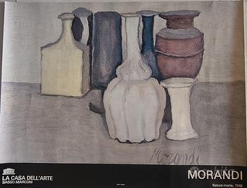 RIPRODUZIONE CARTACEA NATURA MORTA DI MORANDI