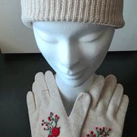 Set Invernale Cashmere Lana - Ricamato a Mano (Pez