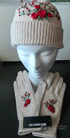 Set Invernale Cashmere Lana - Ricamato a Mano (Pez