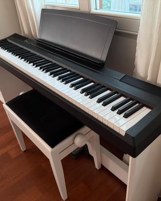 Pianoforte digitale Yamaha P105 completo