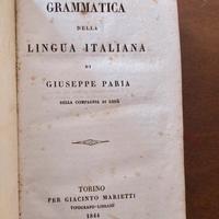 Grammatica della lingua italiana di Giuseppe Paria