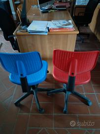 sedia con ruote da ufficio 