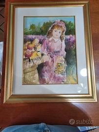 quadro dipinto a mano- con cornice