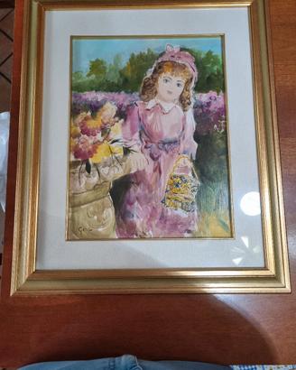 quadro dipinto a mano- con cornice