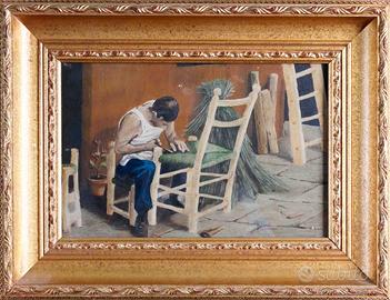 Impagliatore di sedie olio