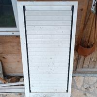 persiana a scorrimento  in alluminio bianca