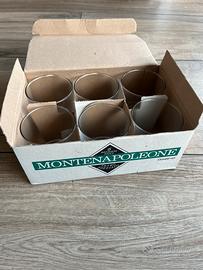 Set 6 bicchieri in vetro soffiato Montenapoleone