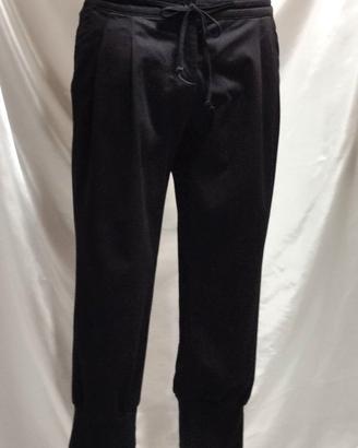 Pantaloni donna cropped eleganti con polsino