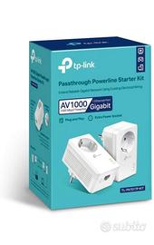 Powerline tp-link av1000 gigabit con presa lan 